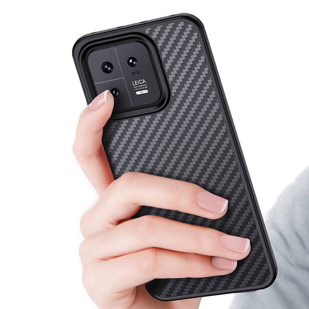 Xiaomi Mi 13 Case Aramid Carbon Fiber M-safe Featured Wlons Radison Cover Black