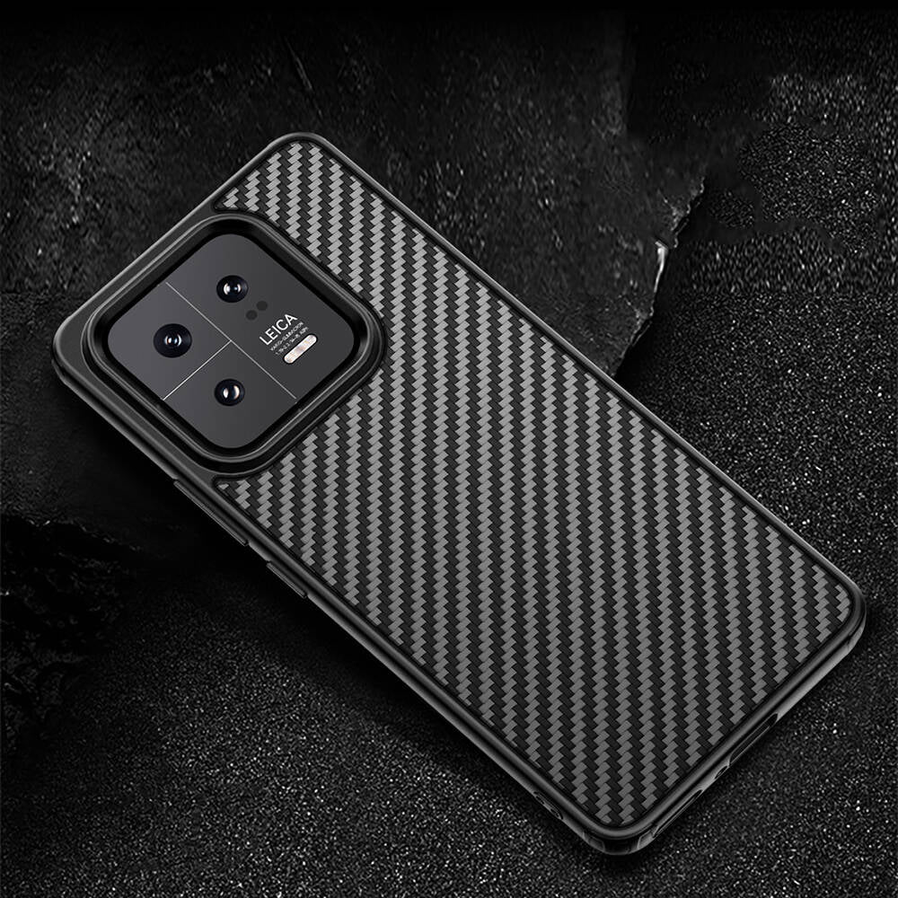 Xiaomi Mi 13 Case Aramid Carbon Fiber M-safe Featured Wlons Radison Cover Black