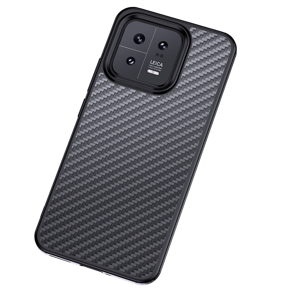 Xiaomi Mi 13 Case Aramid Carbon Fiber M-safe Featured Wlons Radison Cover Black