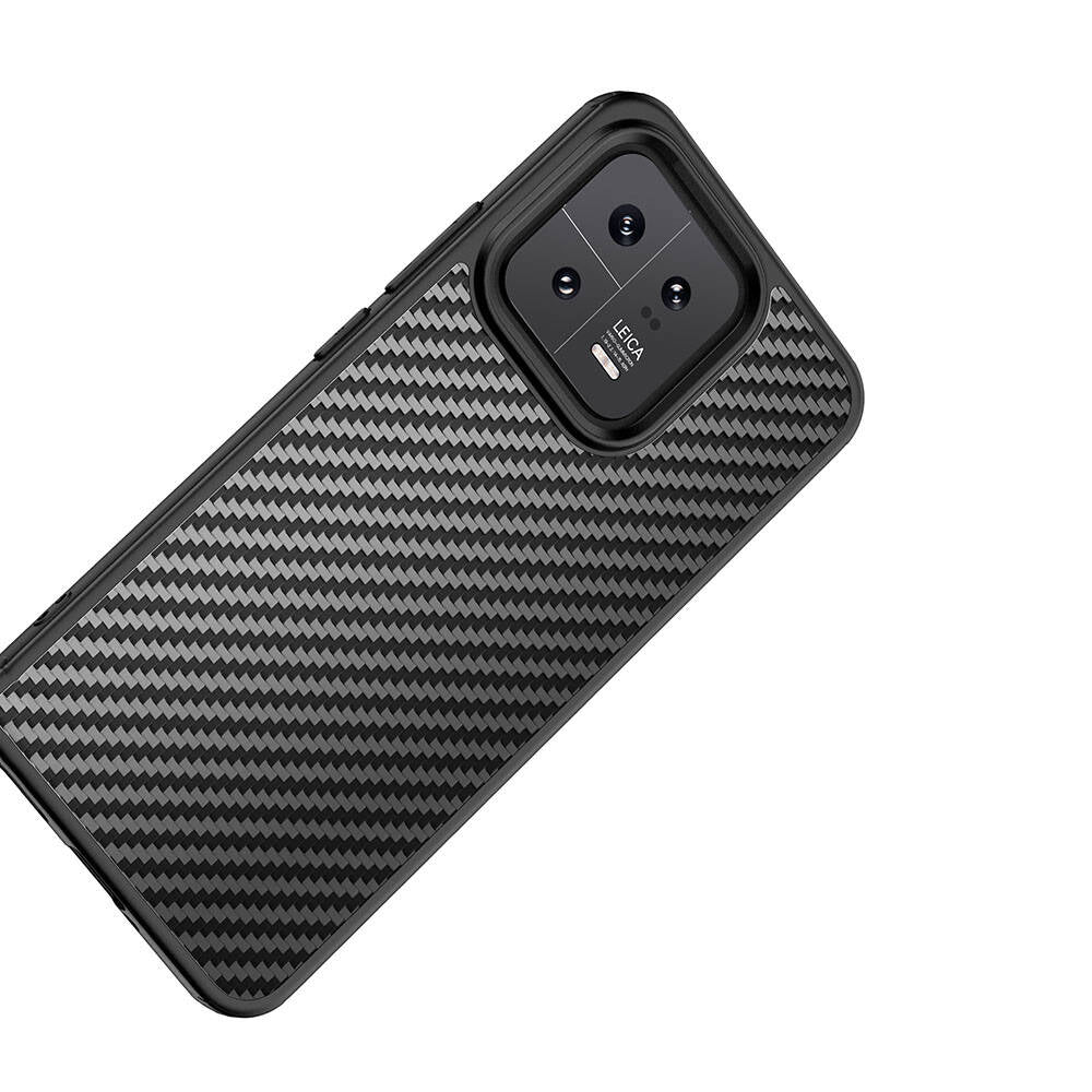Xiaomi Mi 13 Case Aramid Carbon Fiber M-safe Featured Wlons Radison Cover Black