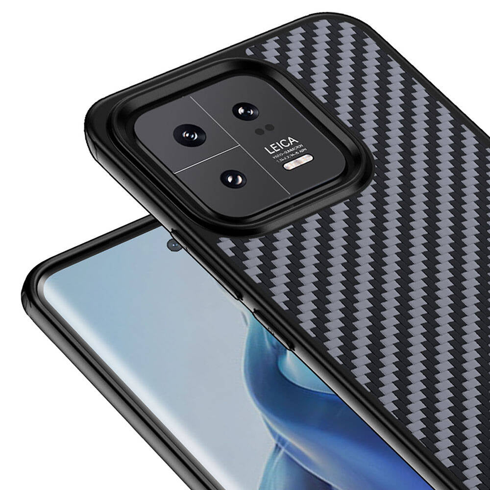 Xiaomi Mi 13 Case Aramid Carbon Fiber M-safe Featured Wlons Radison Cover Black