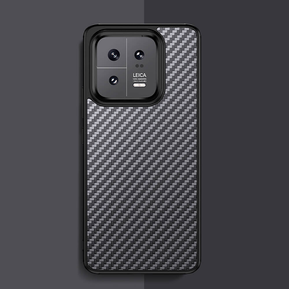 Xiaomi Mi 13 Case Aramid Carbon Fiber M-safe Featured Wlons Radison Cover Black