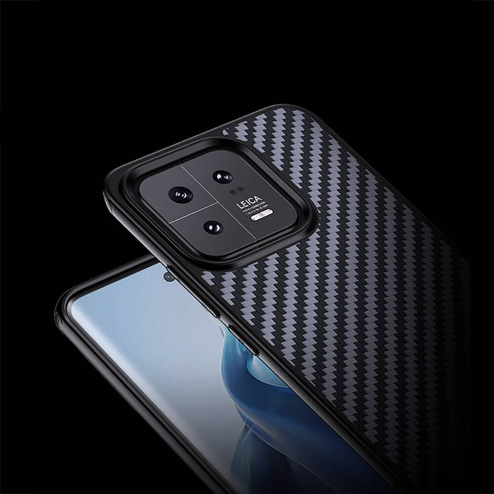 Xiaomi Mi 13 Case Aramid Carbon Fiber M-safe Featured Wlons Radison Cover Black