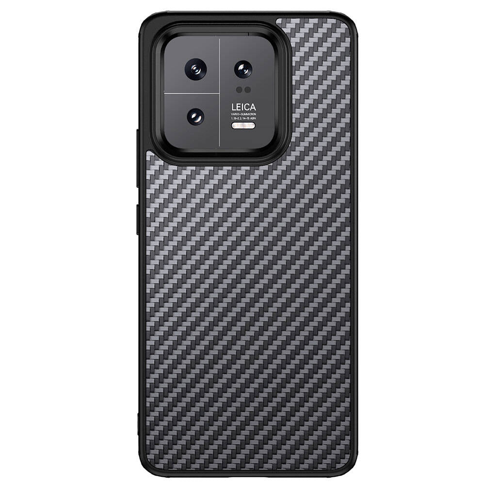 Xiaomi Mi 13 Pro Kılıf Aramid Karbon Fiber M-safe Özellikli Wlons Radison Kapak Siyah