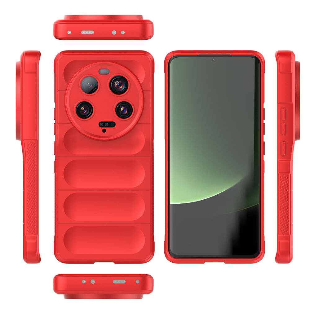 Xiaomi Mi 13 Ultra Case Flexible TPU Hollow Back Surface Design Zore Ethnic Silicone Cover Dark Green