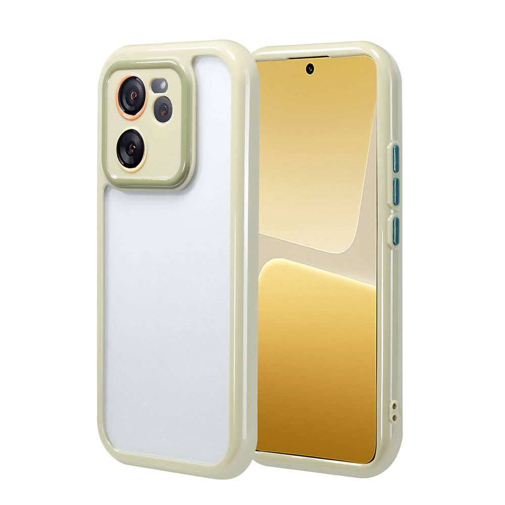 Xiaomi Mi 13T Pro Case Camera Protection Colorful Edge and Frame Design Zore Vitamin Cover Plum