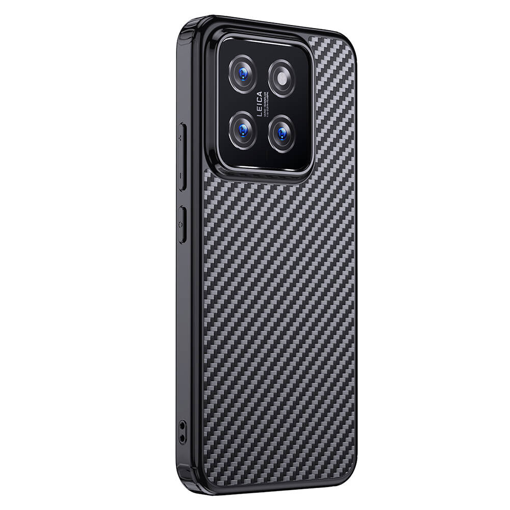 Xiaomi Mi 14 Pro Case Aramid Carbon Fiber M-safe Featured Wlons Radison Cover Black