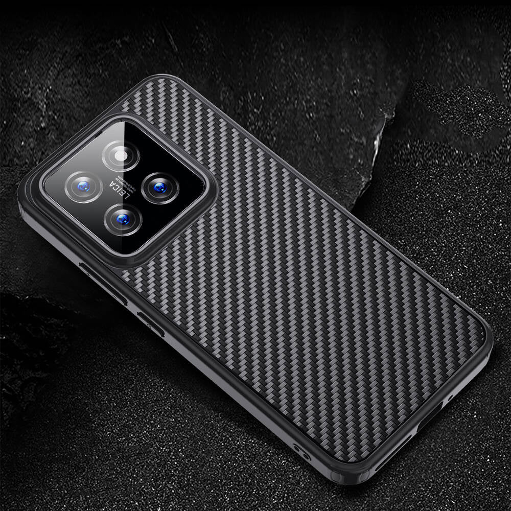 Xiaomi Mi 14 Pro Case Aramid Carbon Fiber M-safe Featured Wlons Radison Cover Black