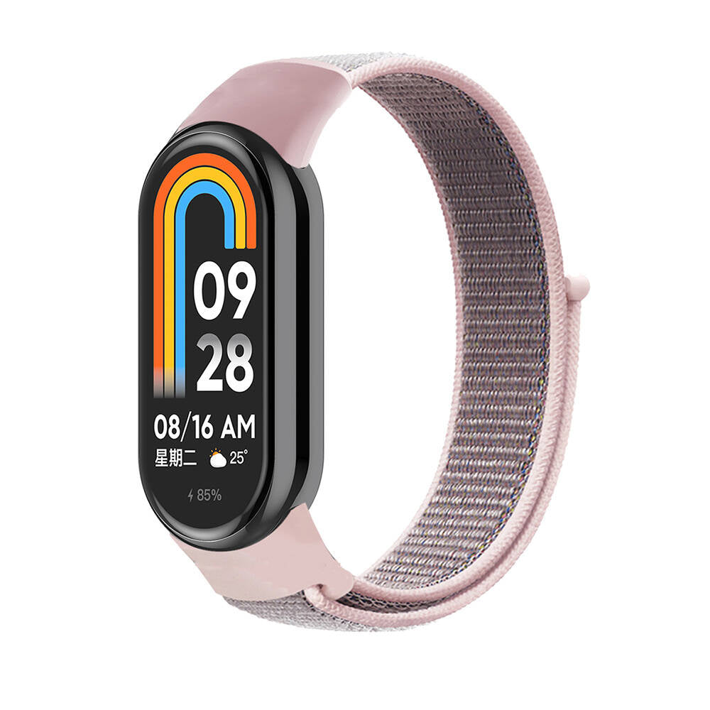 Xiaomi Mi Band 9 Zore KRD-03 Straw Strap Pink Sand