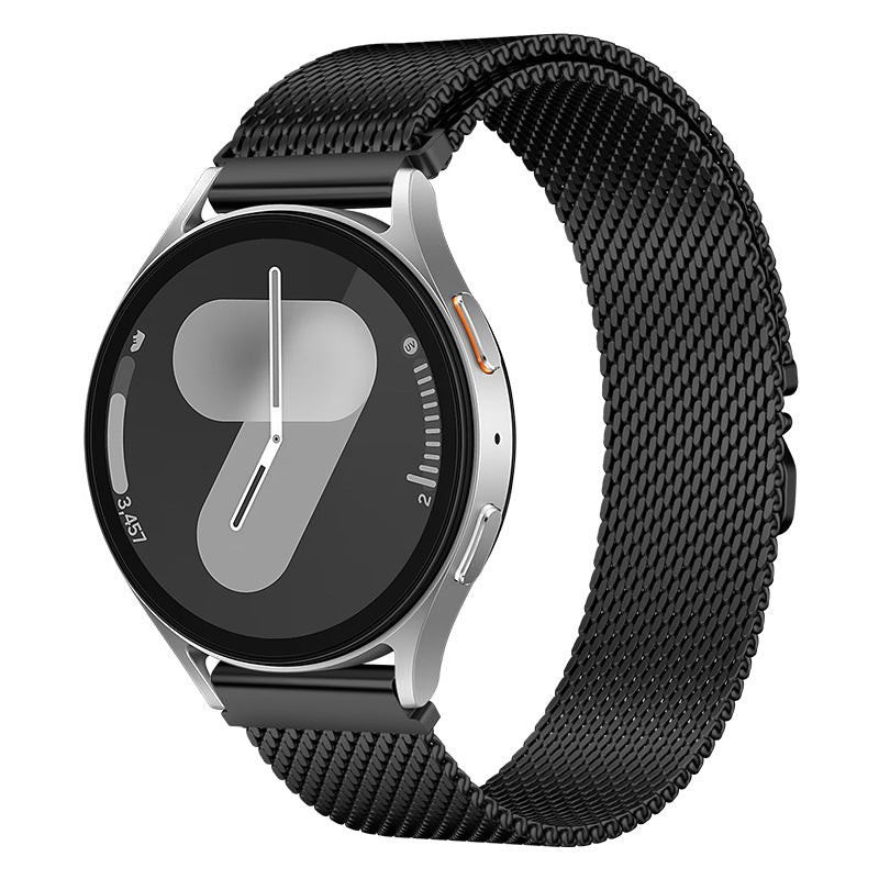 Xiaomi Mi Watch Color Zore KRD-25 22mm Metal Mesh Strap Black