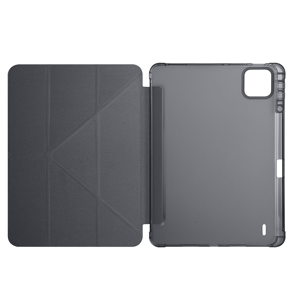 Xiaomi Pad 7 Case Zore Tri Folding Stand Case with Pen Compartment Blue