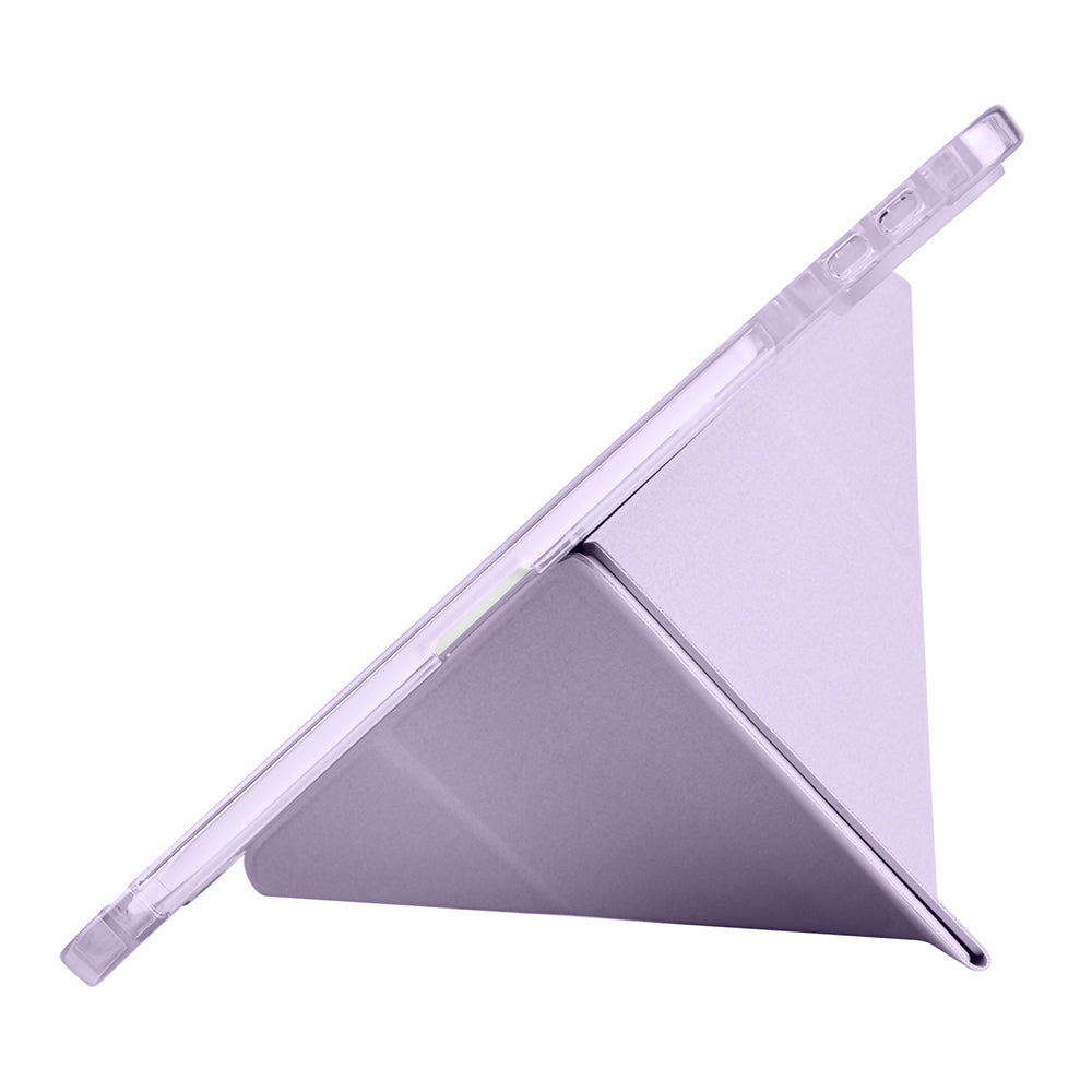 Xiaomi Pad 7 Case Zore Tri Folding Stand Case with Pen Compartment Blue