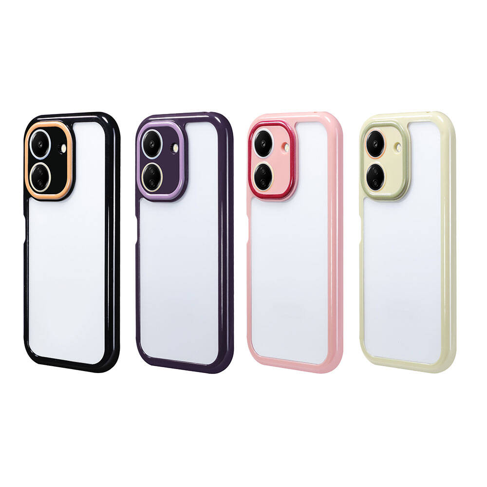 Xiaomi Poco C65 Case Camera Protection Colorful Edge and Frame Design Zore Vitamin Cover Green