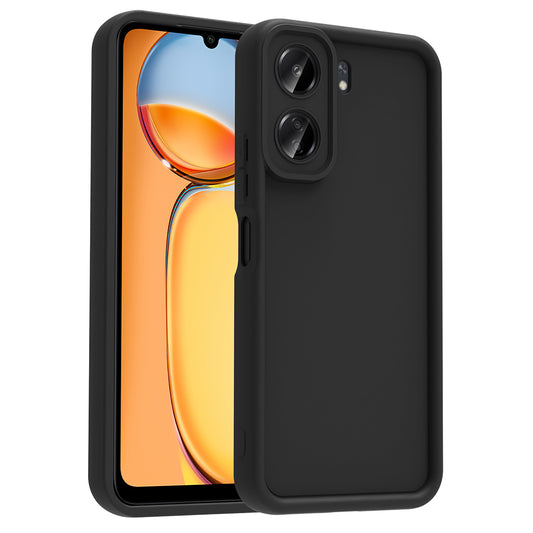 Xiaomi Poco C65 Case Camera Protection Zore Pineapple Cover Black