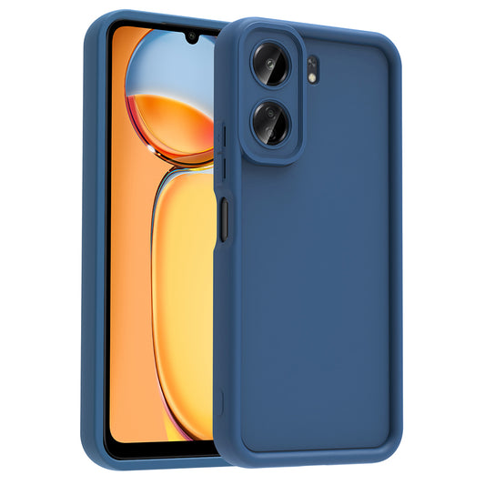 Xiaomi Poco C65 Case Camera Protection Zore Pineapple Cover Dark Green