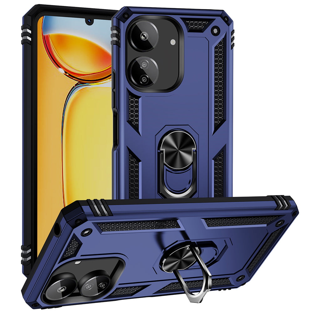 Xiaomi Poco C65 Case Zore Vega Cover Blue