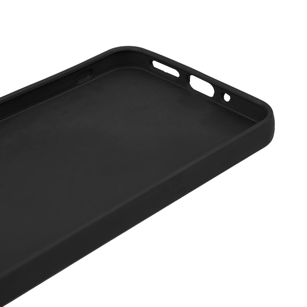 Xiaomi Poco M6 5G Case Zore Piping Silicone Black