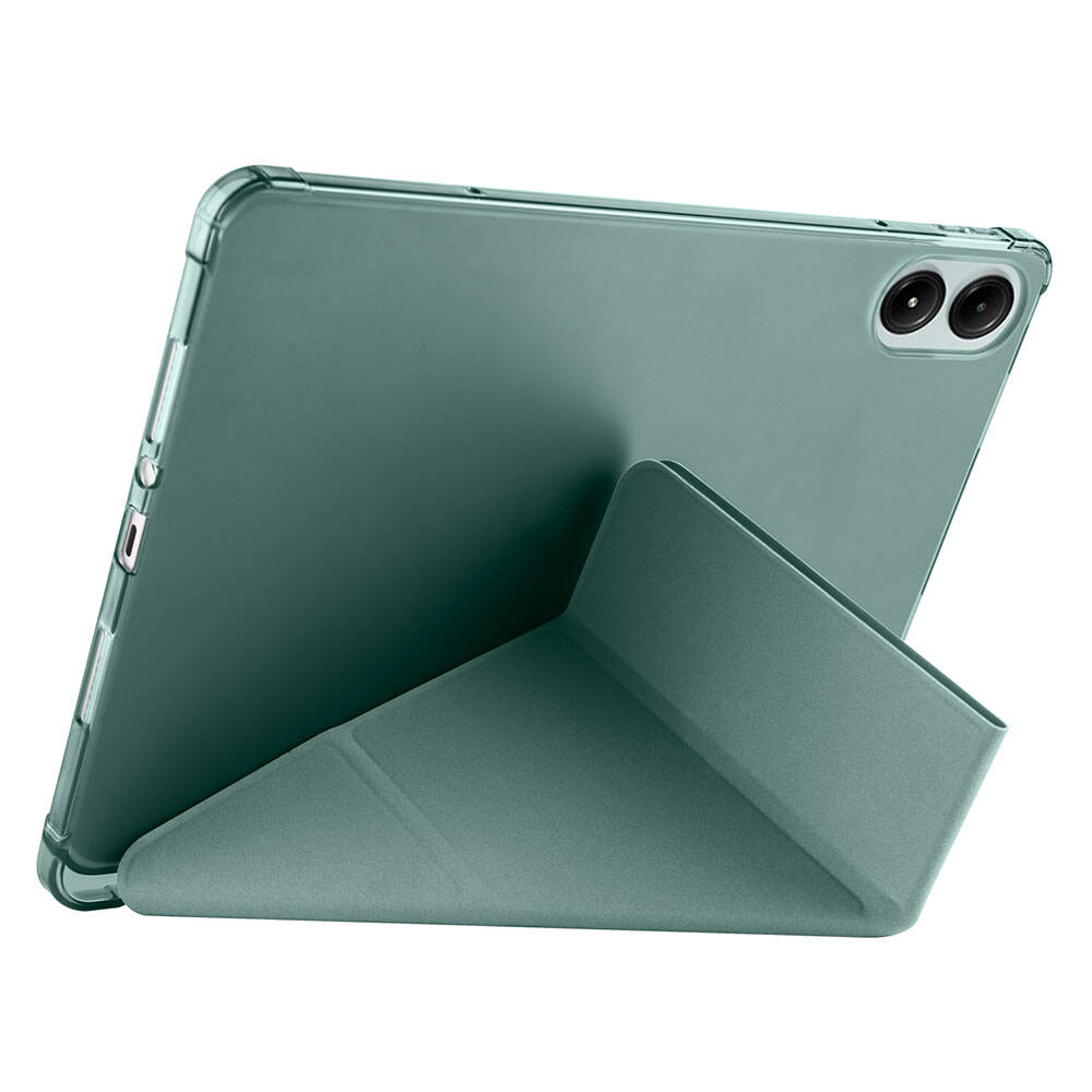 Xiaomi Poco Pad Kılıf Zore Tri Folding Kalem Bölmeli Standlı Kılıf Siyah