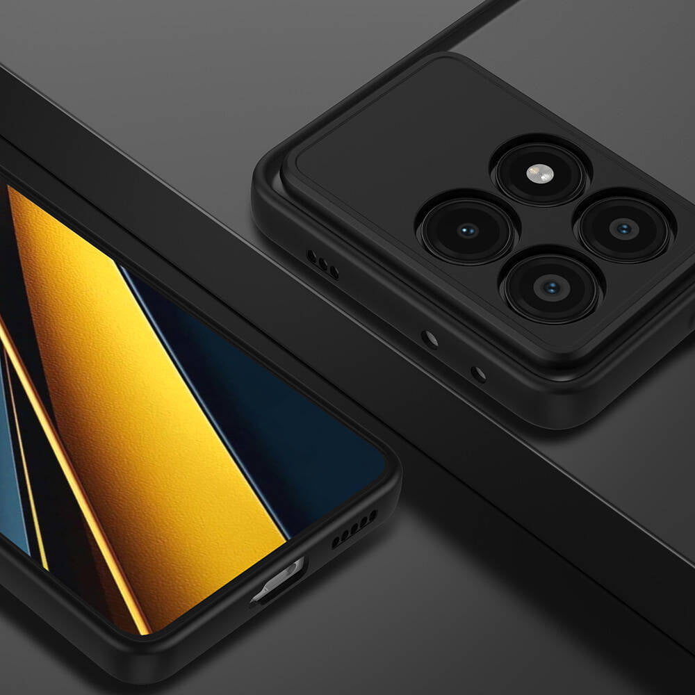 Xiaomi Poco X6 Pro Kılıf Zore Hux Kapak Lacivert