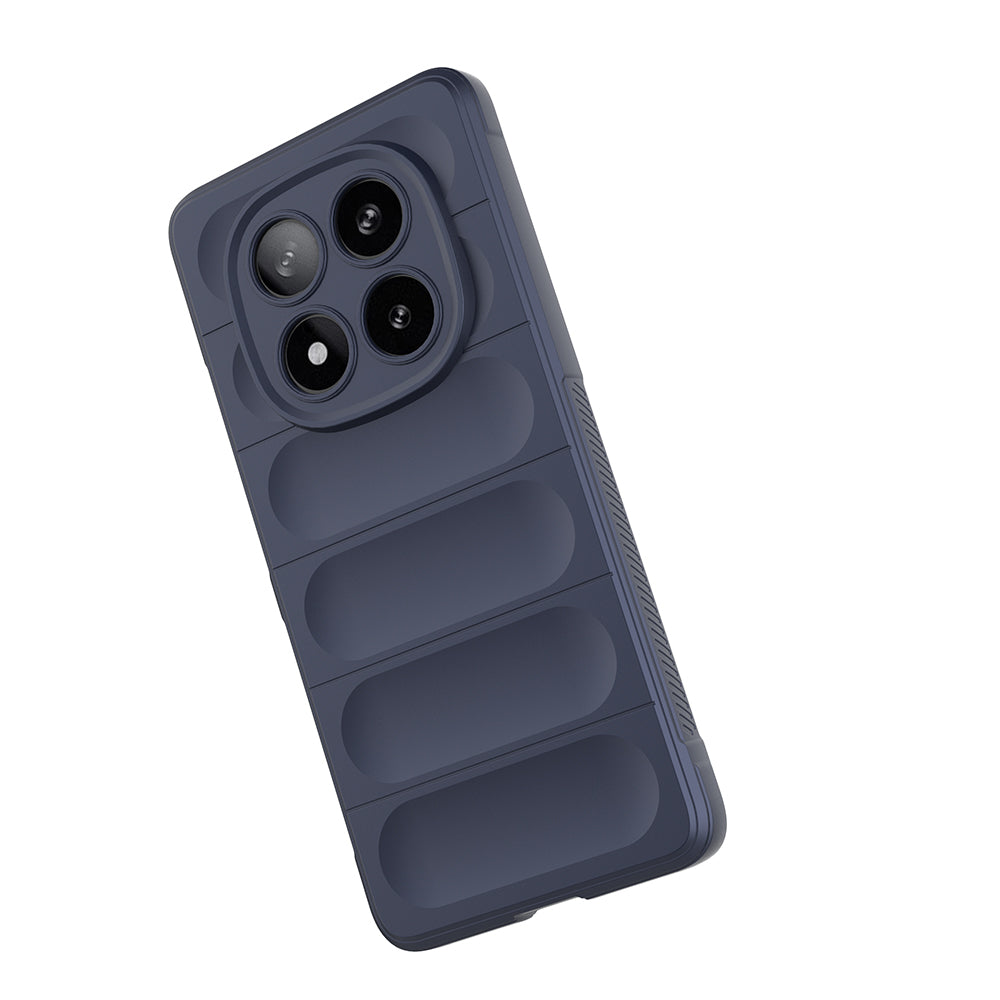 Xiaomi Poco X7 Case Flexible TPU Hollow Back Surface Design Zore Ethnic Silicone Cover Black