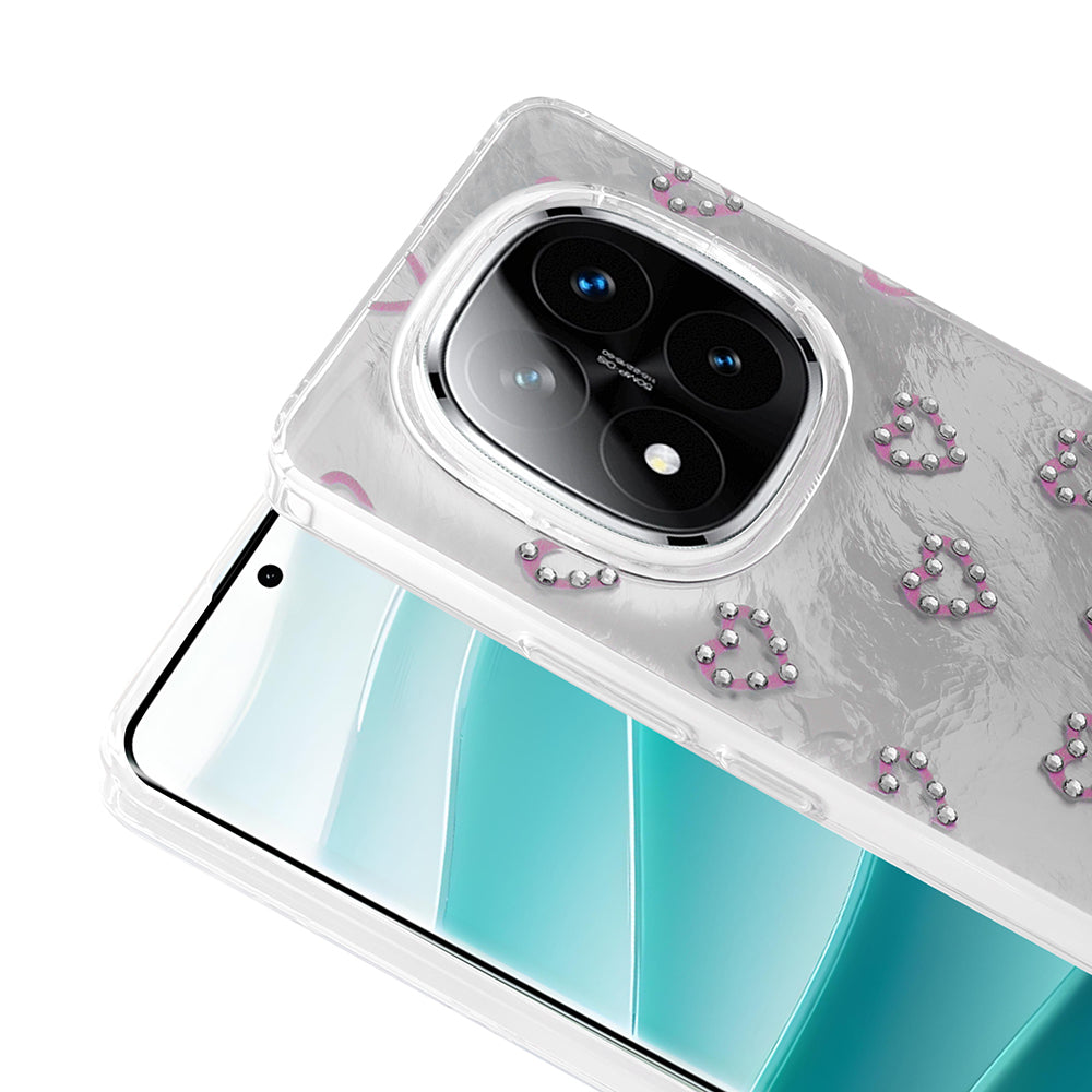 Xiaomi Poco X7 Case Camera Protection Figured Zore Ponti Silicone Cover White