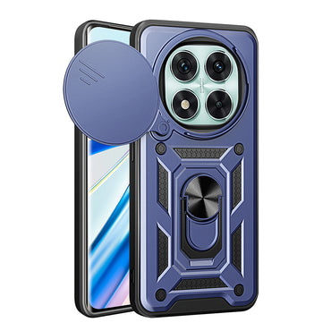 Xiaomi Poco X7 Case Magnetic Stand Camera Protection Zore Sliding Vega Cover Black