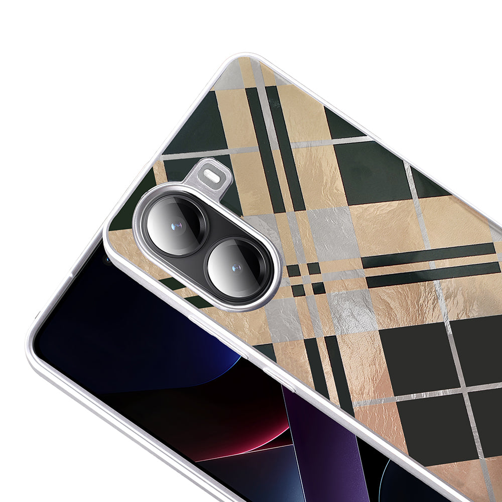 Xiaomi Poco X7 Pro Case Patterned Zore Mep Cover Gold Leopard