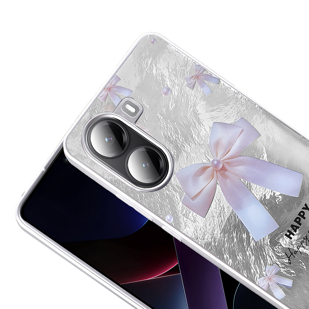 Xiaomi Poco X7 Pro Case Patterned Zore Mep Cover Pearl Bow