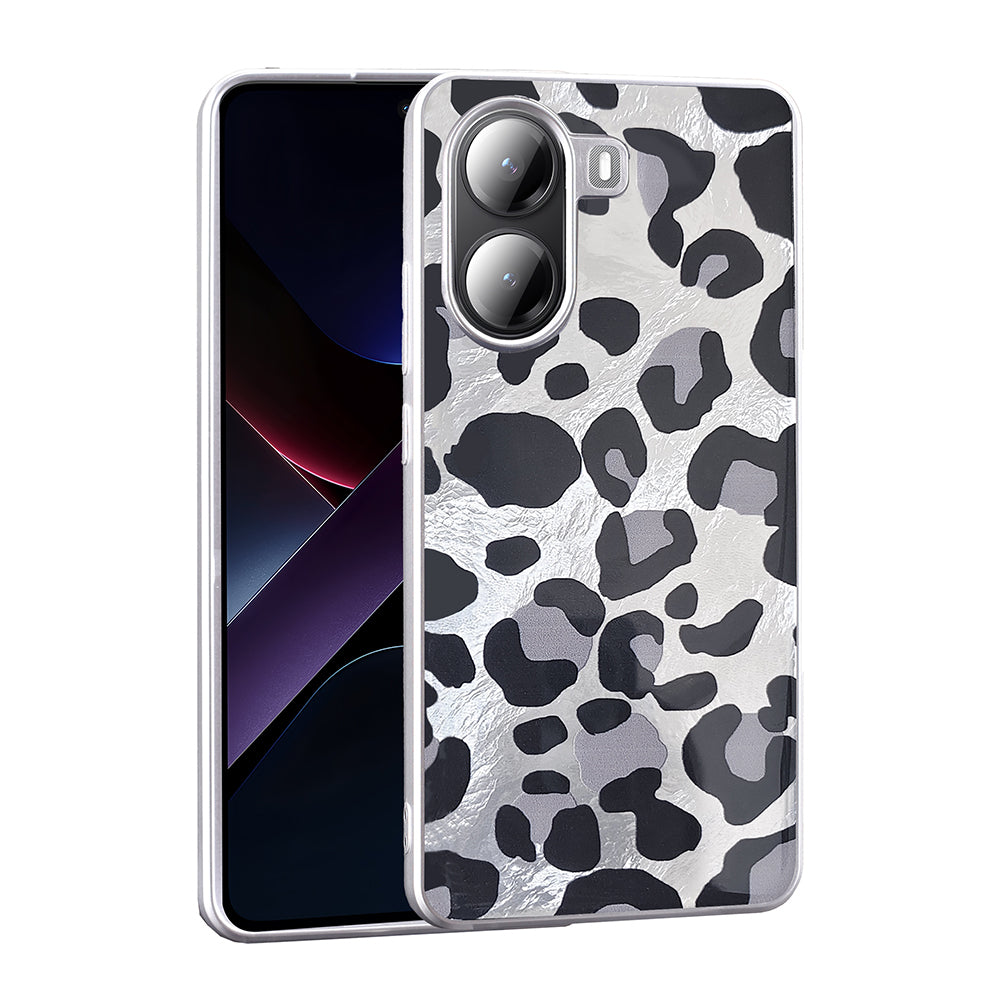 Xiaomi Poco X7 Pro Case Patterned Zore Mep Cover Gray Leopard