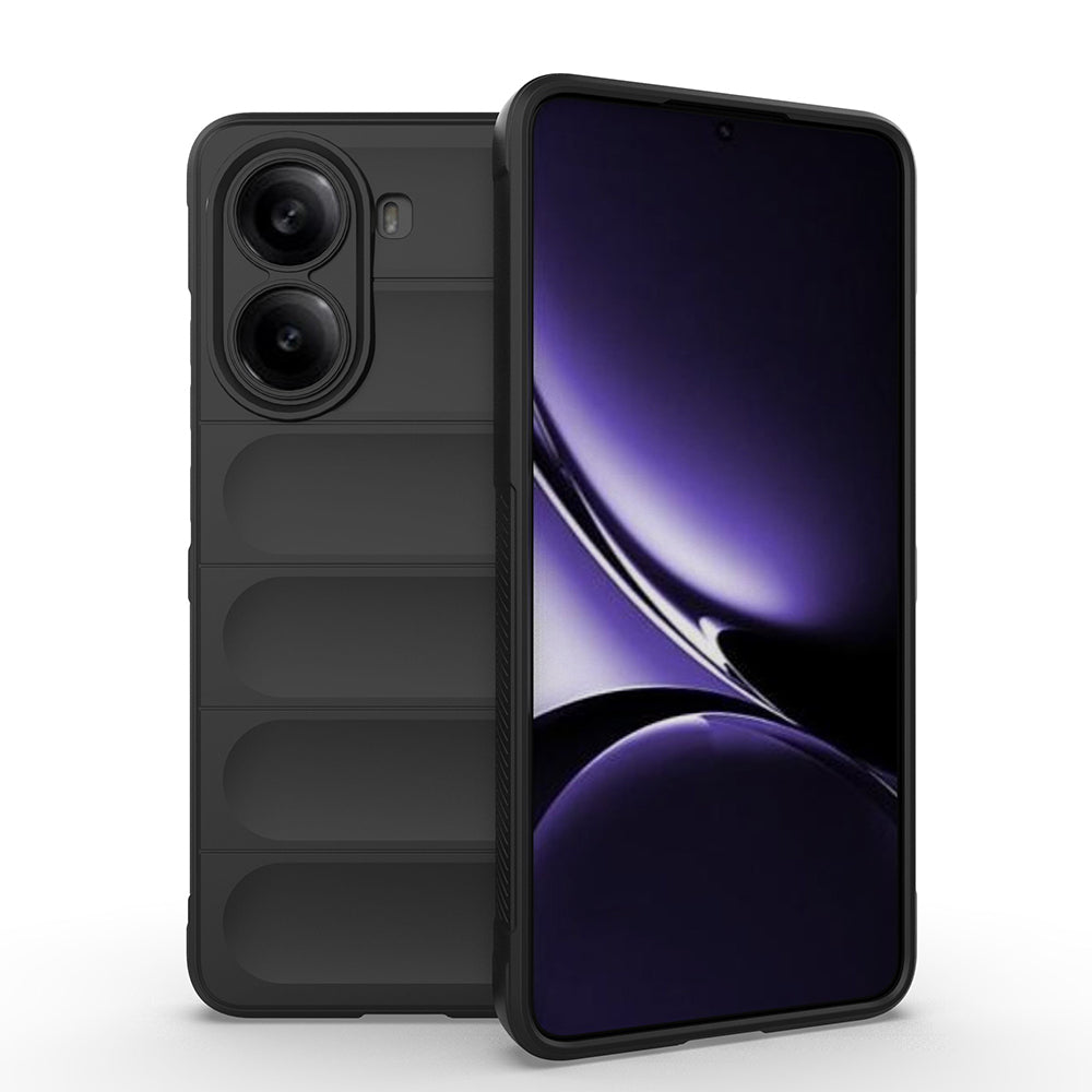 Xiaomi Poco X7 Pro Case Flexible TPU Hollow Back Surface Design Zore Ethnic Silicone Cover Dark Green