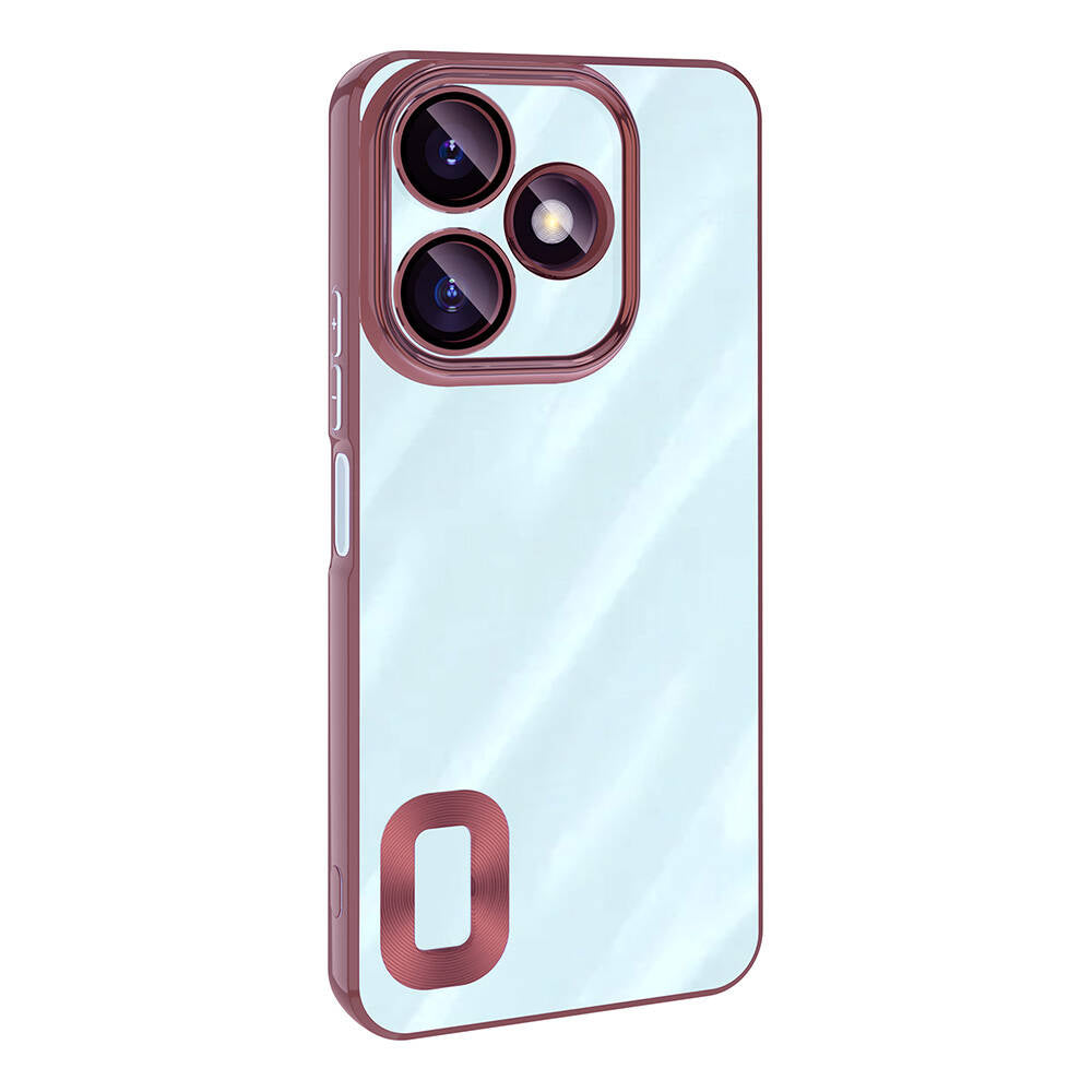 Xiaomi Redmi 13 4G Case Camera Protection Logo Showing Zore Omega Cover Deep Purple