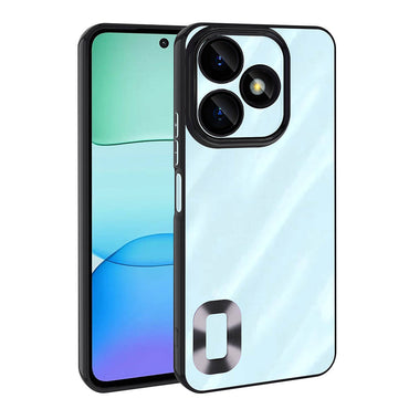 Xiaomi Redmi 13 4G Case Camera Protection Logo Showing Zore Omega Cover Blue