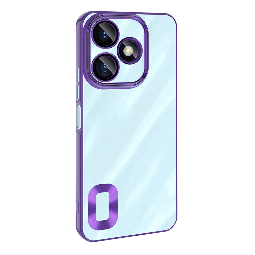 Xiaomi Redmi 13 4G Case Camera Protection Logo Showing Zore Omega Cover Lilac