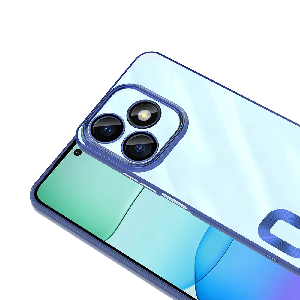 Xiaomi Redmi 13 4G Case Camera Protection Logo Showing Zore Omega Cover Sierra Blue