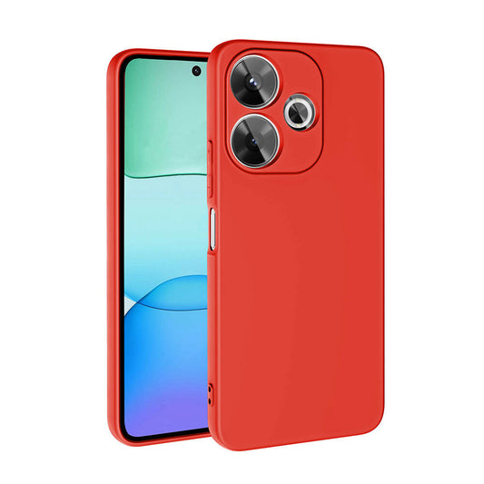 Xiaomi Redmi 13 4G Case Zore Mara Launch Cover Red