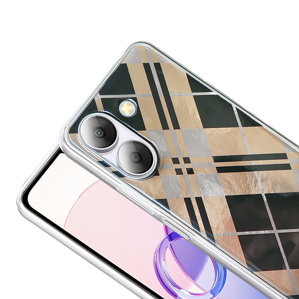 Xiaomi Redmi 13C Kılıf Desenli Zore Mep Kapak Geometrik