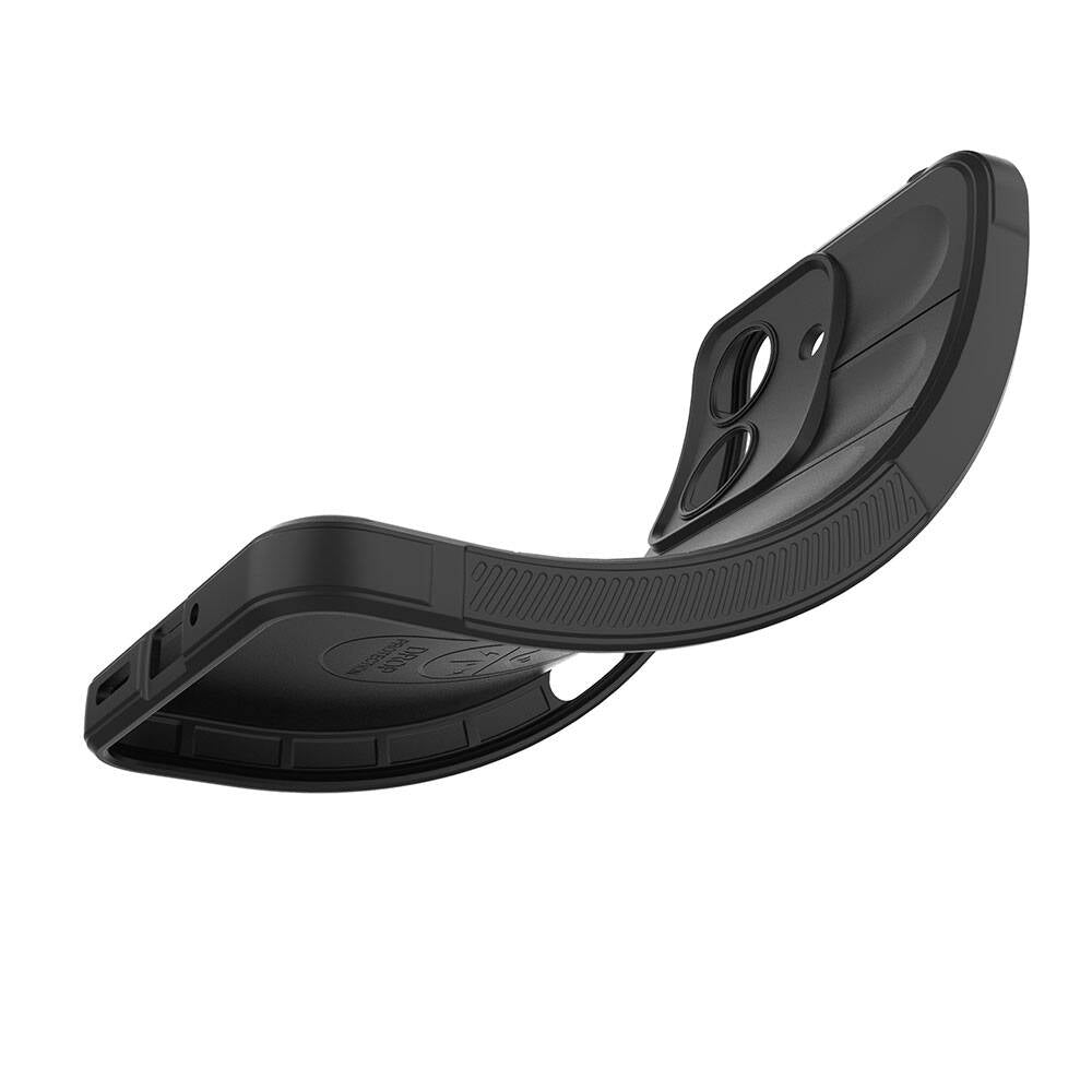 Xiaomi Redmi 13C Case Flexible TPU Hollow Back Surface Design Zore Ethnic Silicone Cover Black
