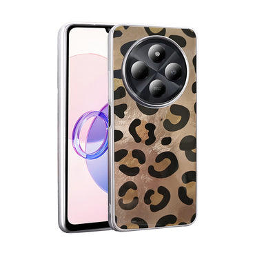 Xiaomi Redmi 14C 4G Kılıf Desenli Zore Mep Kapak Gri Leopar