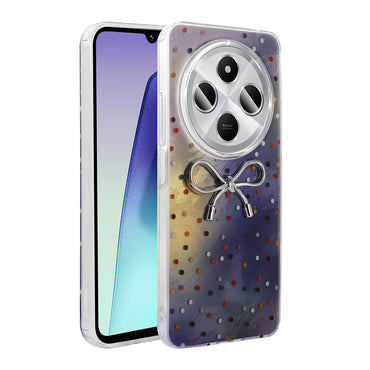 Xiaomi Redmi 14C 4G Case Camera Protection Figured Zore Ponti Silicone Cover Lilac