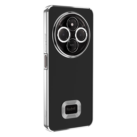 Xiaomi Redmi 14C 4G Case Camera Protection Logo Showing Zore Omega Cover Silver