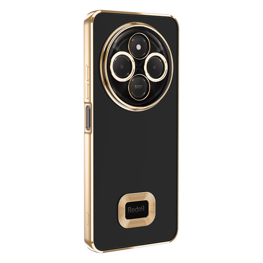 Xiaomi Redmi 14C 4G Case Camera Protection Logo Showing Zore Omega Cover Gold
