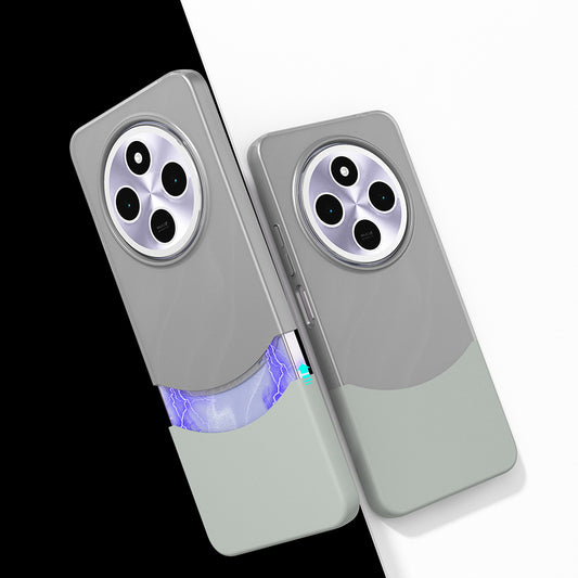 Xiaomi Redmi 14C 4G Magnetic Case Zore Double Cover Gray