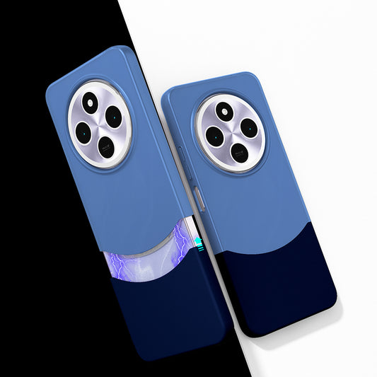 Xiaomi Redmi 14C 4G Magnetic Case Zore Double Cover Navy Blue