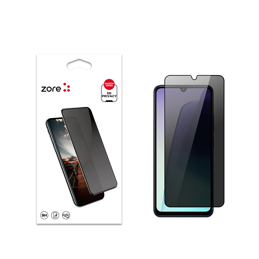 Xiaomi Redmi 14C 4G Zore New 5D Privacy Tempered Screen Protector Black