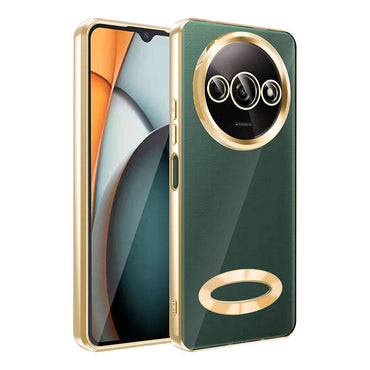 Xiaomi Redmi A3 4G 2024 Case Camera Protection Logo Showing Zore Omega Cover Sierra Blue