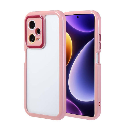 Xiaomi Redmi Note 12 Pro Plus 5G Case Camera Protection Colorful Edge and Frame Design Zore Vitamin Cover Plum