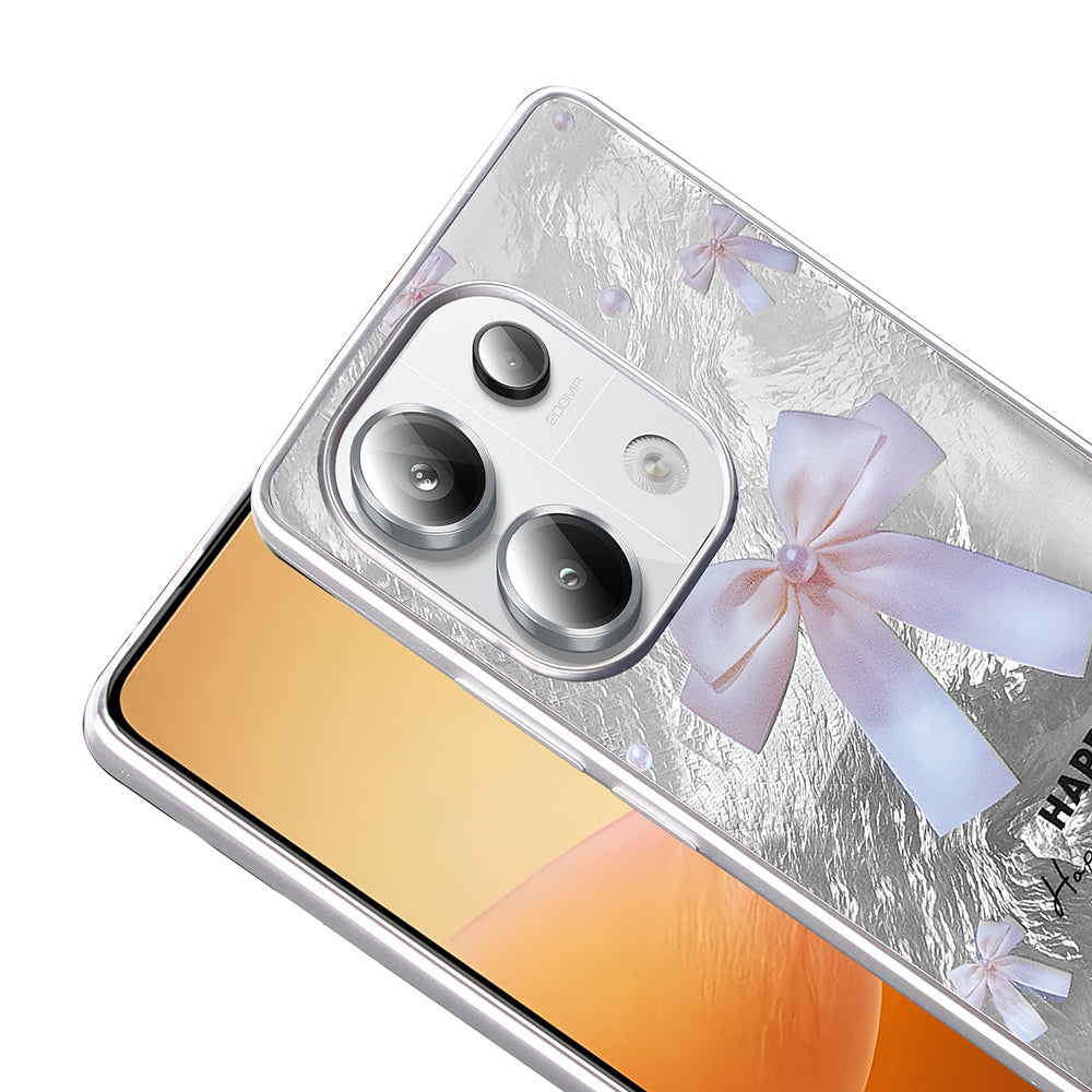 Xiaomi Redmi Note 13 Pro 4G Kılıf Desenli Zore Mep Kapak Gri Leopar