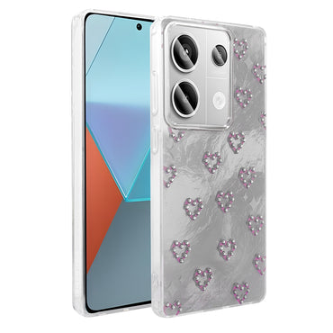 Xiaomi Redmi Note 13 Pro 4G Case Camera Protection Figured Zore Ponti Silicone Cover Light Blue