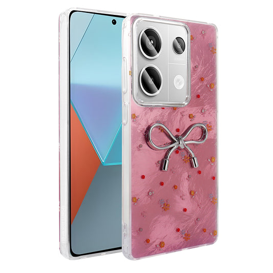 Xiaomi Redmi Note 13 Pro 4G Case Camera Protection Figured Zore Ponti Silicone Cover Light Pink