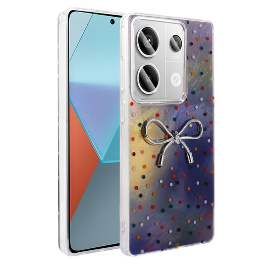 Xiaomi Redmi Note 13 Pro 4G Case Camera Protection Figured Zore Ponti Silicone Cover Lilac